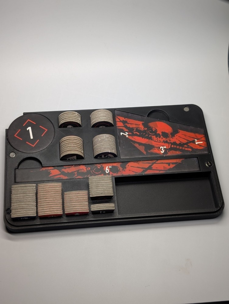 Kill Team 2024 Token storage case with Game Tracker