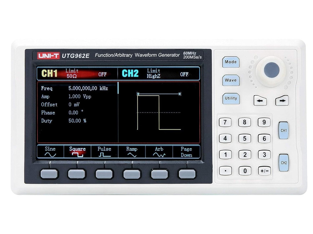 UTG962E Arbitrary Waveform Generator Function Generator Kit 60Mhz Dual-Channel 2