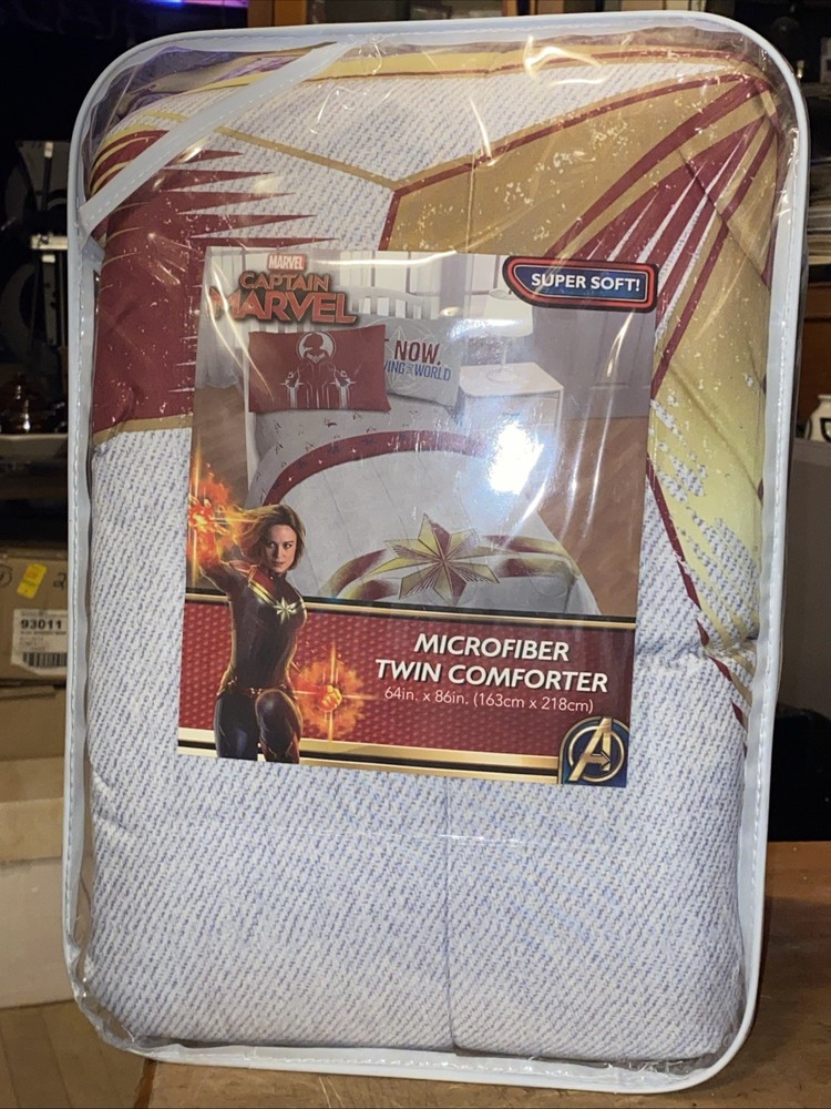 New Marvel Captain Marvel Comforter Microfiber Twin Size