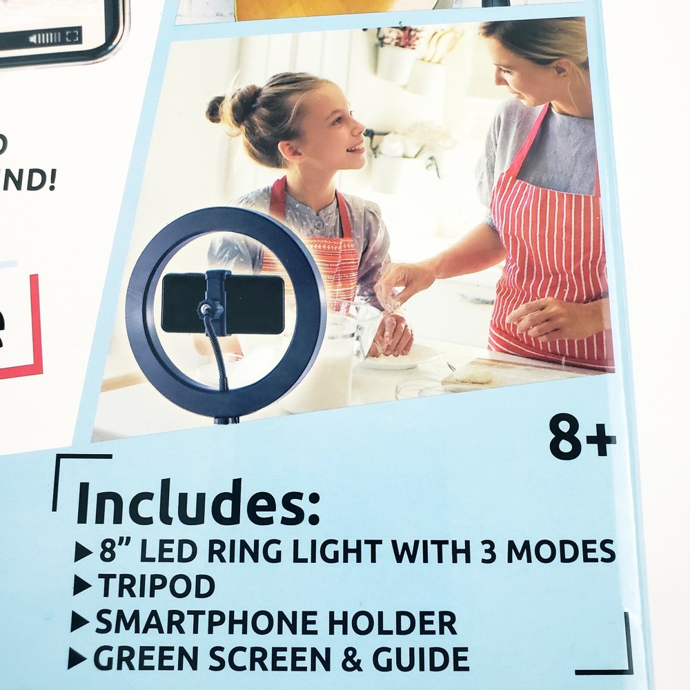 Studio Creator Video Maker Kit DIY Ring Light Phone Holder tripod Green Screen