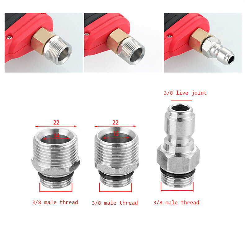 4000PSI High Pressure Car Power Washer Gun Spray Wand Lance Nozzle and Hose Kit