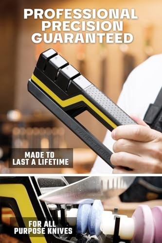 Hornet Kitchen Knife Sharpener - All Purpose Sharpener Refillable Water -