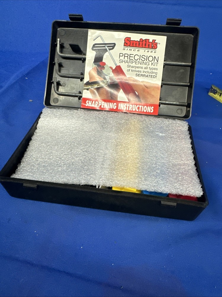 SMITHS Precision Sharpening Kit W/Hard Case Knife Sharpener Straight & Serrated