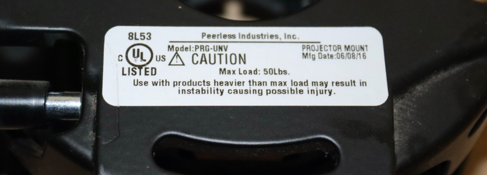 Peerless PRG-UNV Precision Gear Projector Mount