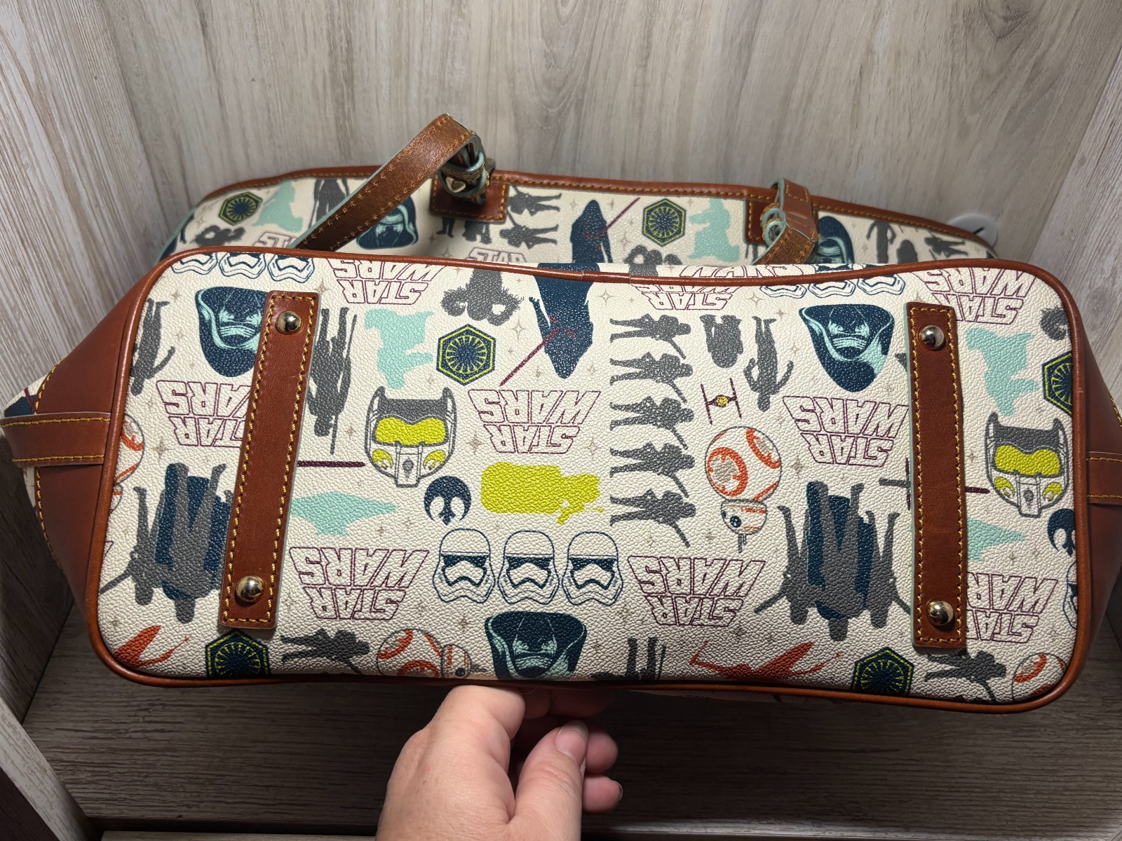 Disney Parks Dooney & Bourke Star Wars Force Awakens Tote Coated Canvas