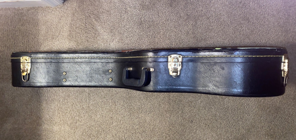 COOL DECOUPAGED PLUSH LINED HARD-SHELL GUITAR CASE HSC