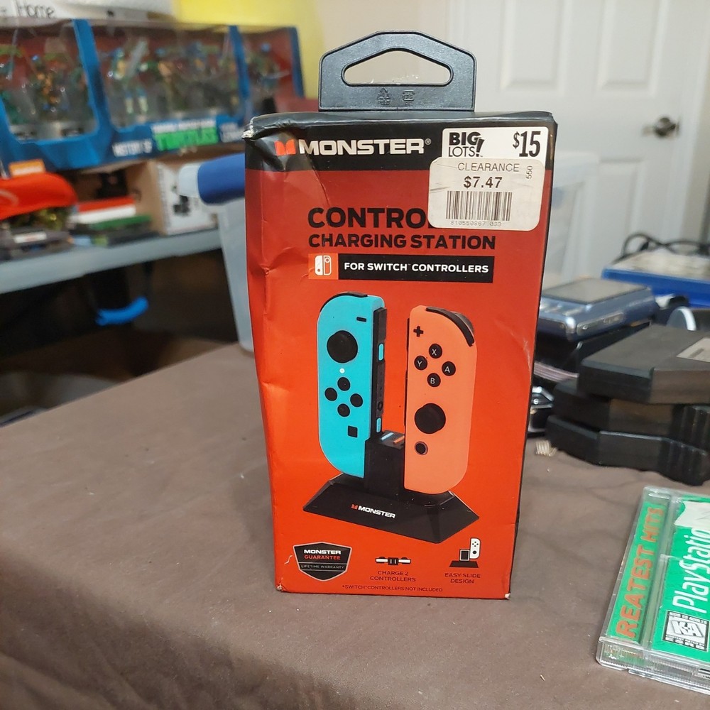 Monster Nintendo Dual Switch Controller Charging Station for Switch NEW/ SEALED