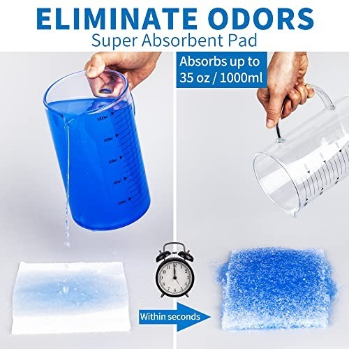 Extra Large Bedpan Set with 30 Super Absorbent Pads & Disposable Liners for Elde