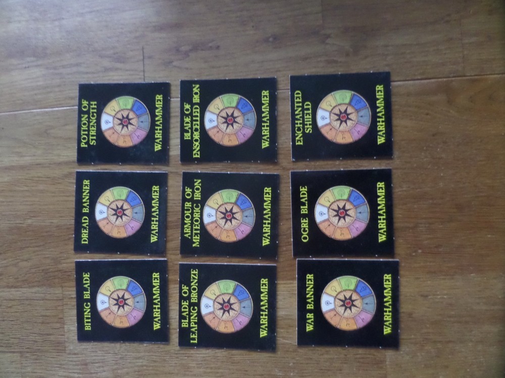 Warhammer Magic Cards x 9
