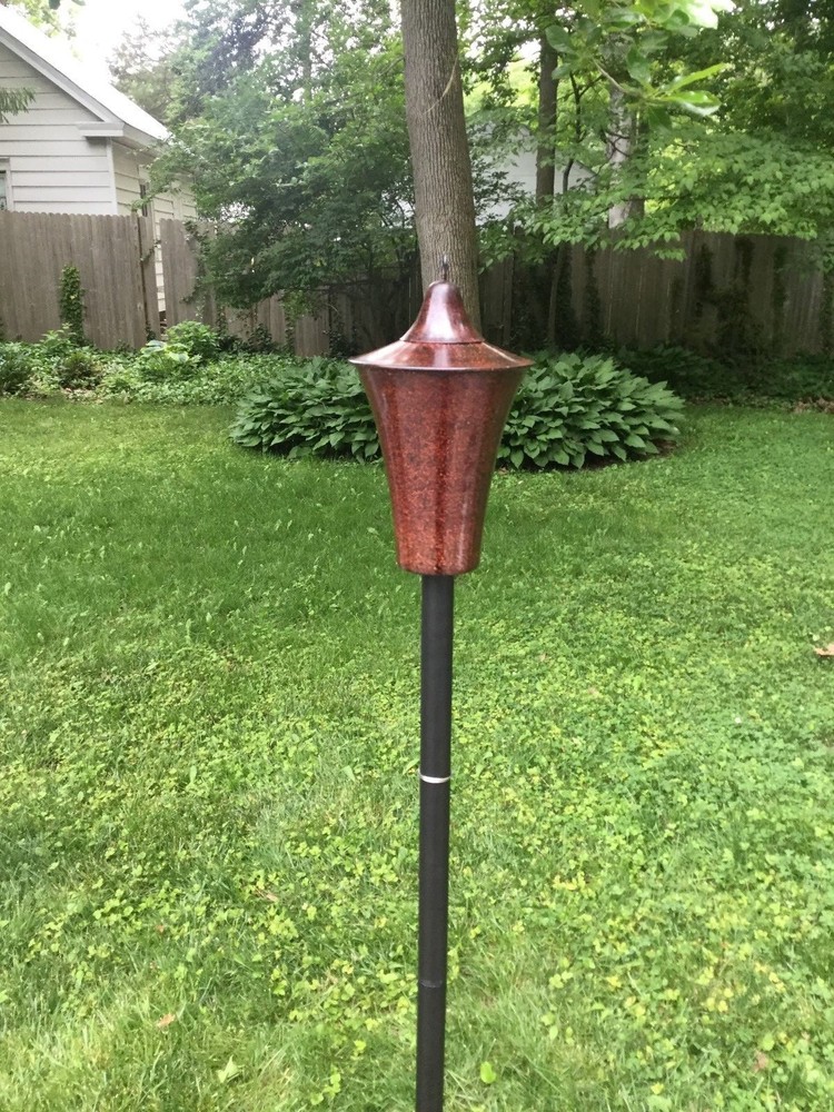 Rustic Cylinder Garden Torch