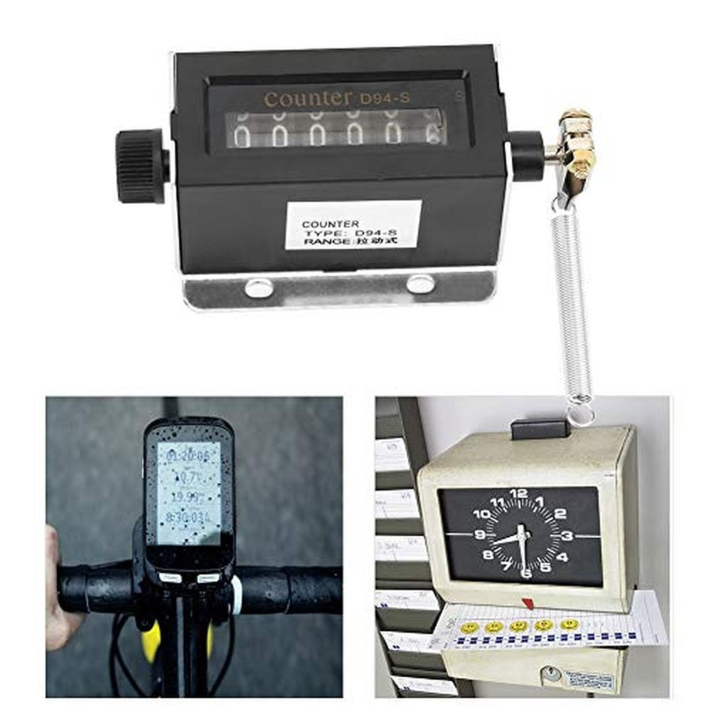 D94-S 6 Digit Resettable Mechanical Pulling Counter Digital Length Counter 0-...