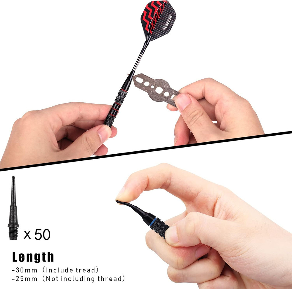 Darts Plastic Tip - Professional Soft Tip Darts Set for Electronic Dartboard 12