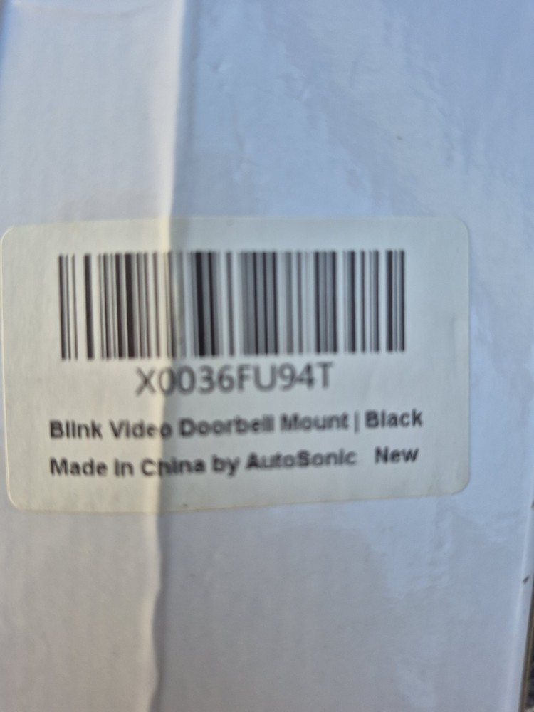 Blink Doorbell Black Mount