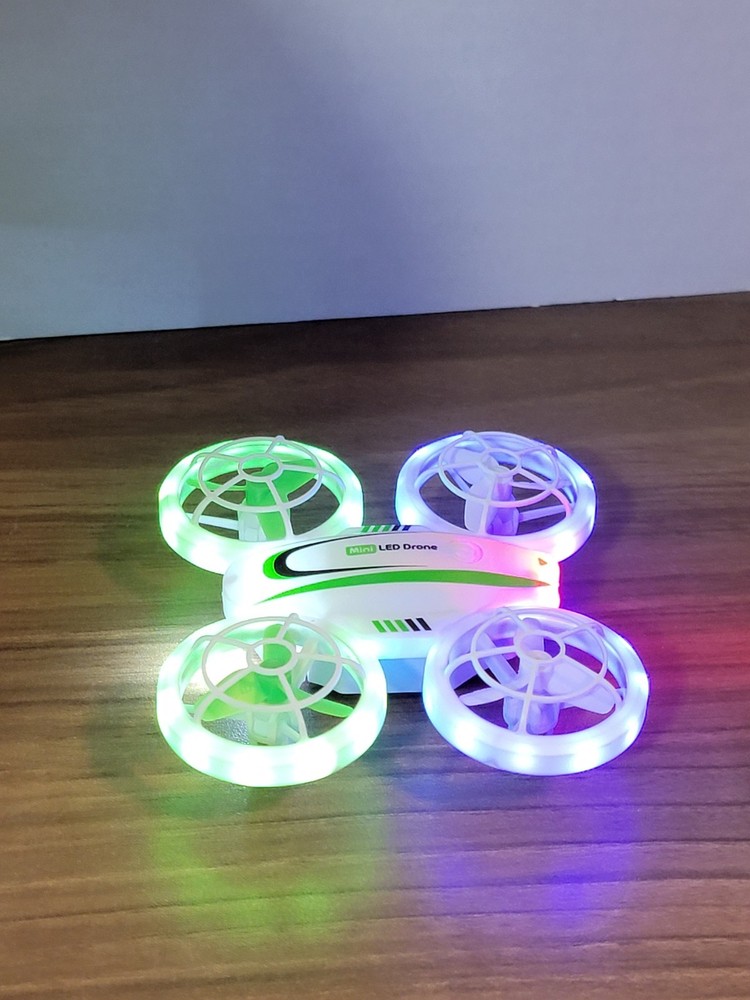 S3 LED Mini Drone RC Quadcopter w/ remote Tested