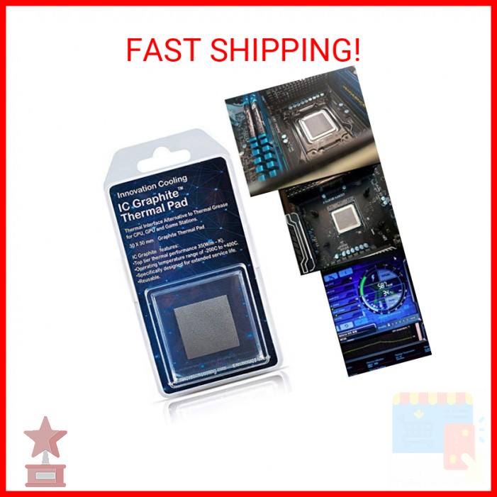 Innovation Cooling Graphite Thermal Pad – Permanent Replacement for Thermal Past