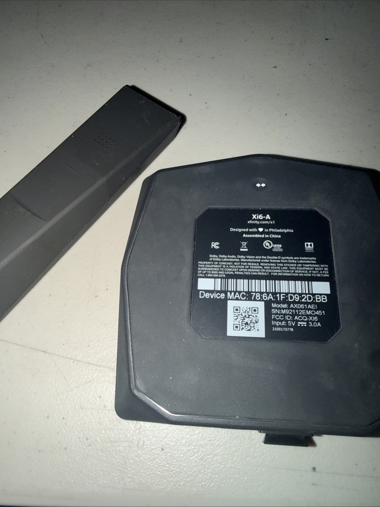 Xfinity Streaming TV Box with Voice Remote Control No Chords