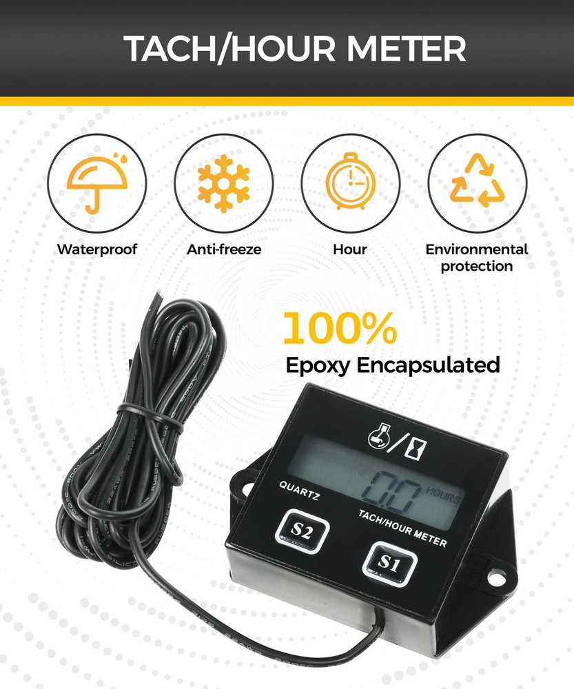 Tachometer,Small Engine Tachometer,Car Accessories Tachometers for Small Engi...
