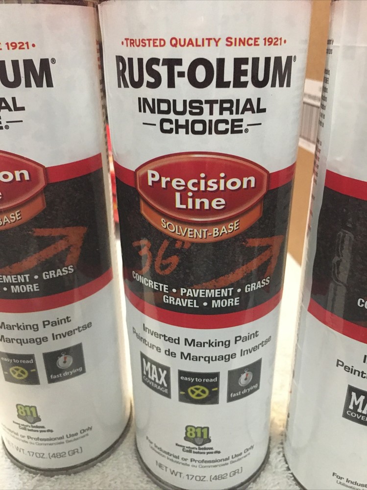 Rust-Oleum (4 Pack) Precision Line Inverted Marking Paint Fluorescent Orange