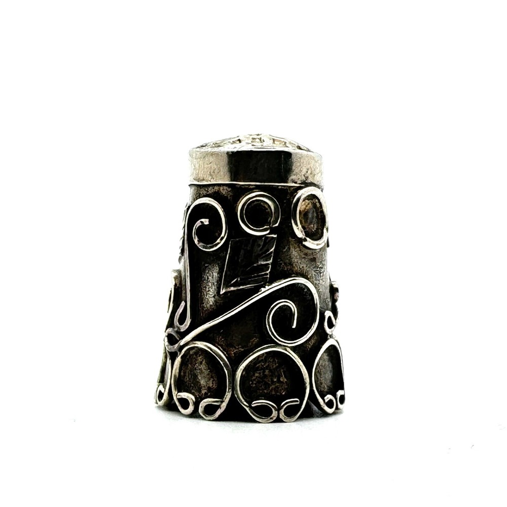 Vintage Sterling Silver Thimble Mexico 4g
