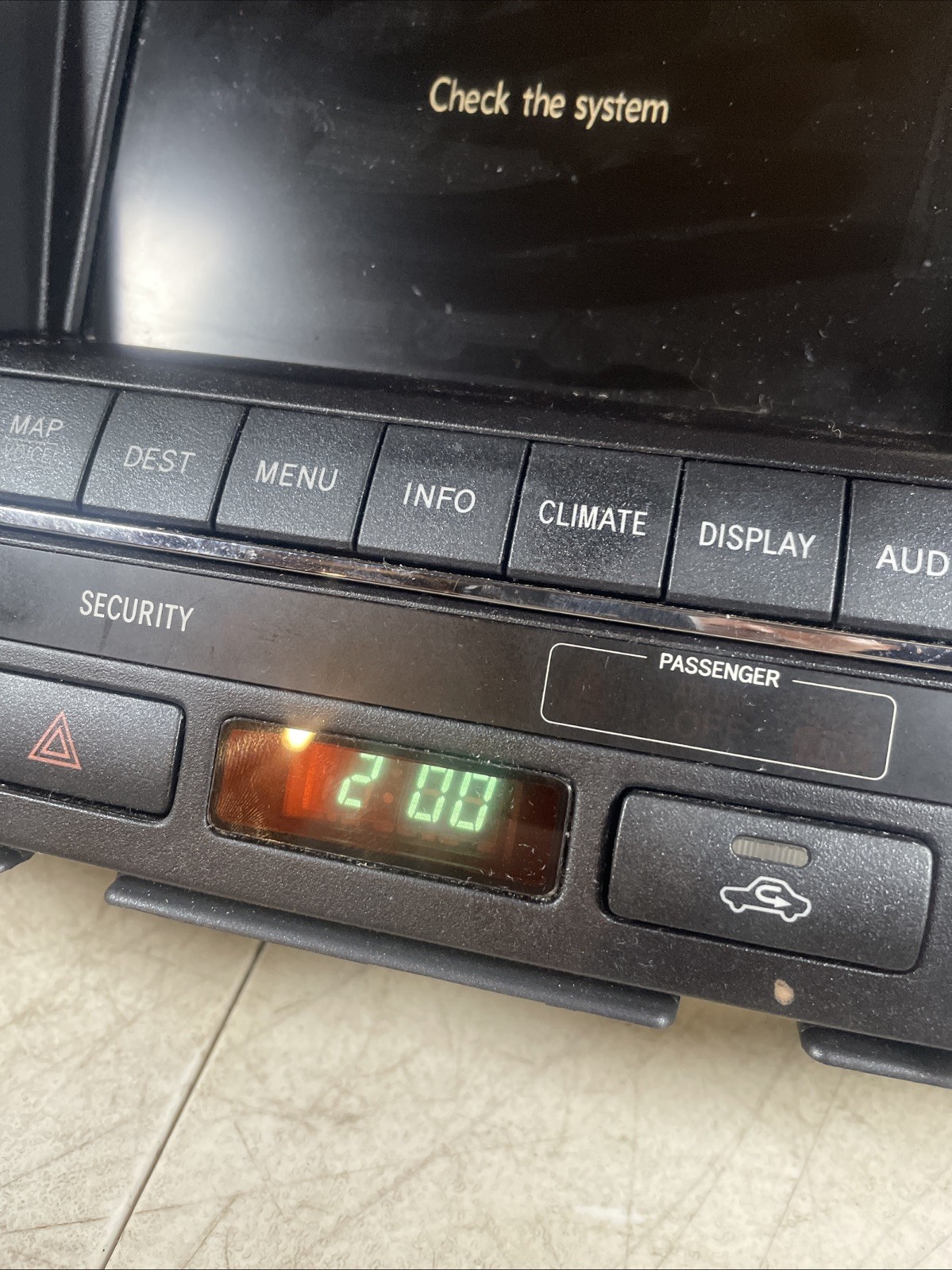 2008-2009 LEXUS RX400H DASH RADIO NAVIGATION DISPLAY SCREEN CLIMATE TESTED OEM