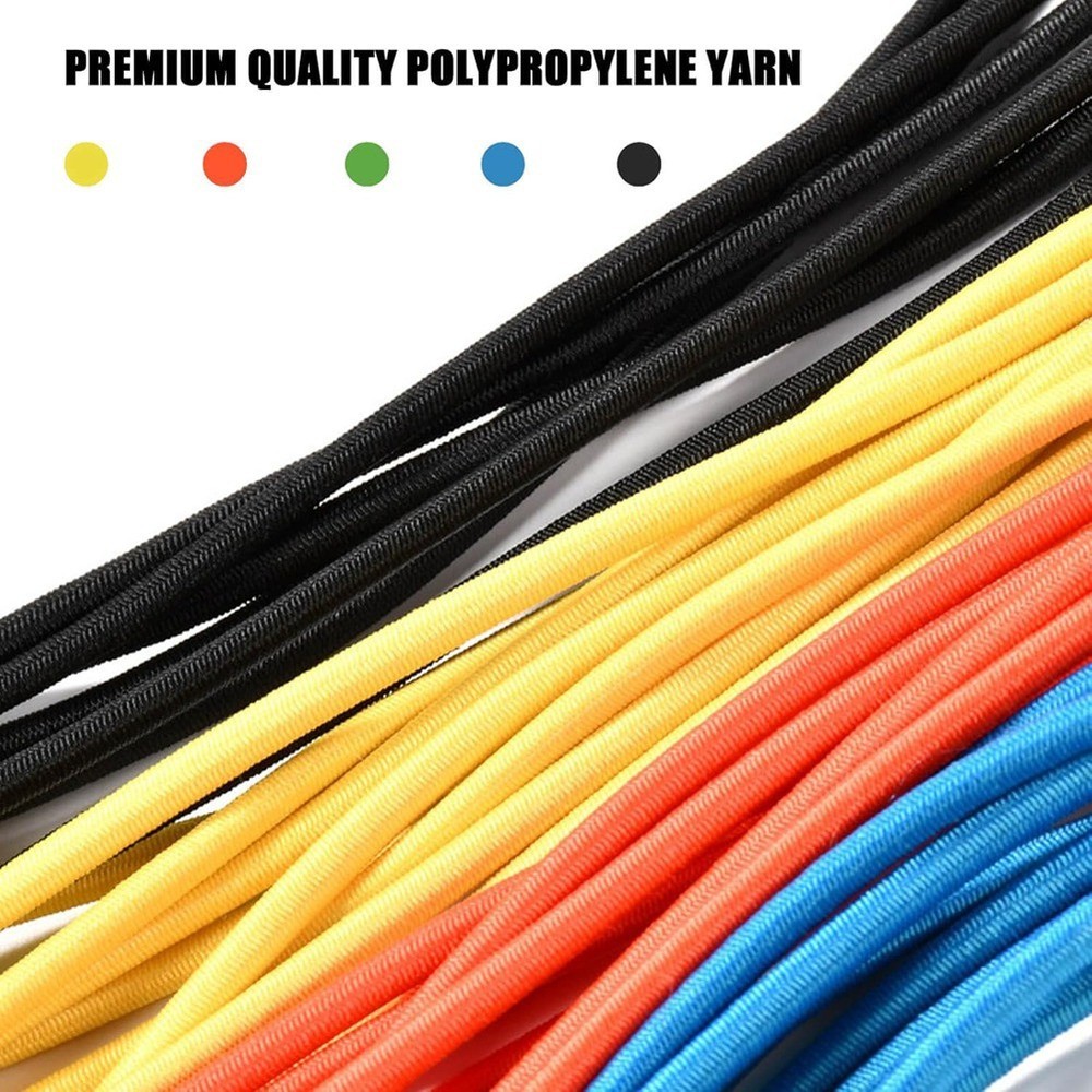Small Bungee Cords with Hooks 12 Pack, Adjustable Rubber Elastic Cords for4100