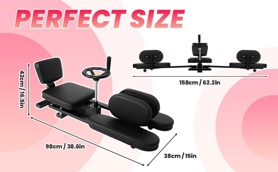 0-240° Adjustable Leg Stretch Machine w/ 360°Hand Wheel Training Machine