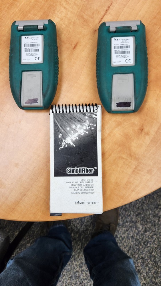 Microtest Simplifiber ST Meter ST Source Fiber Optic Loss Test Meter $375