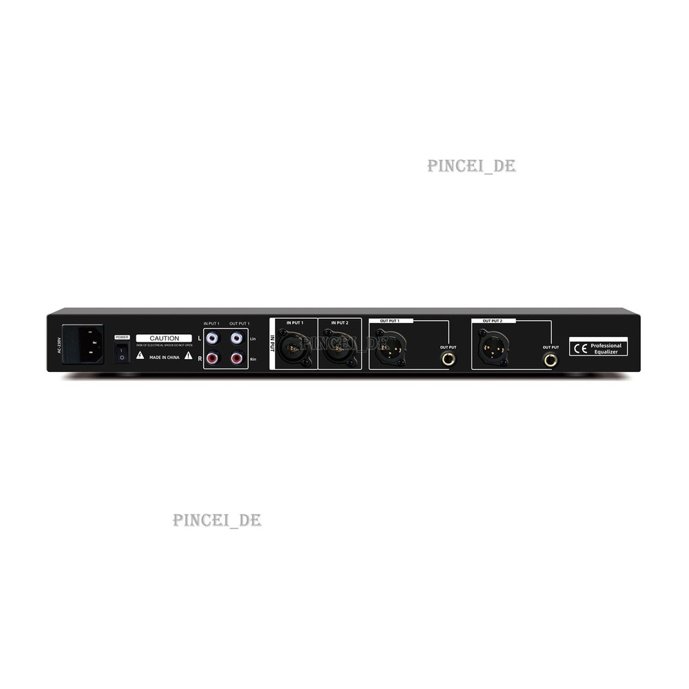 EQ-A31 Professional 31 Band Equalizer Digital Equalizer (Black) for Stage