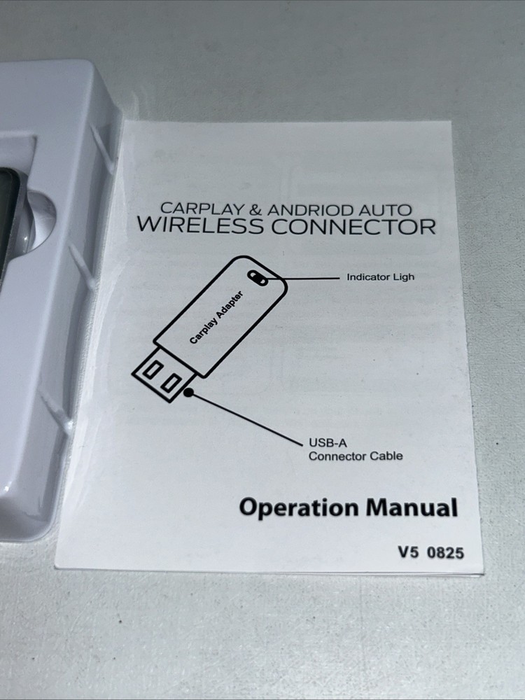 New Android Auto Wireless Adapter CarPlay, 2 In 1, Wireless