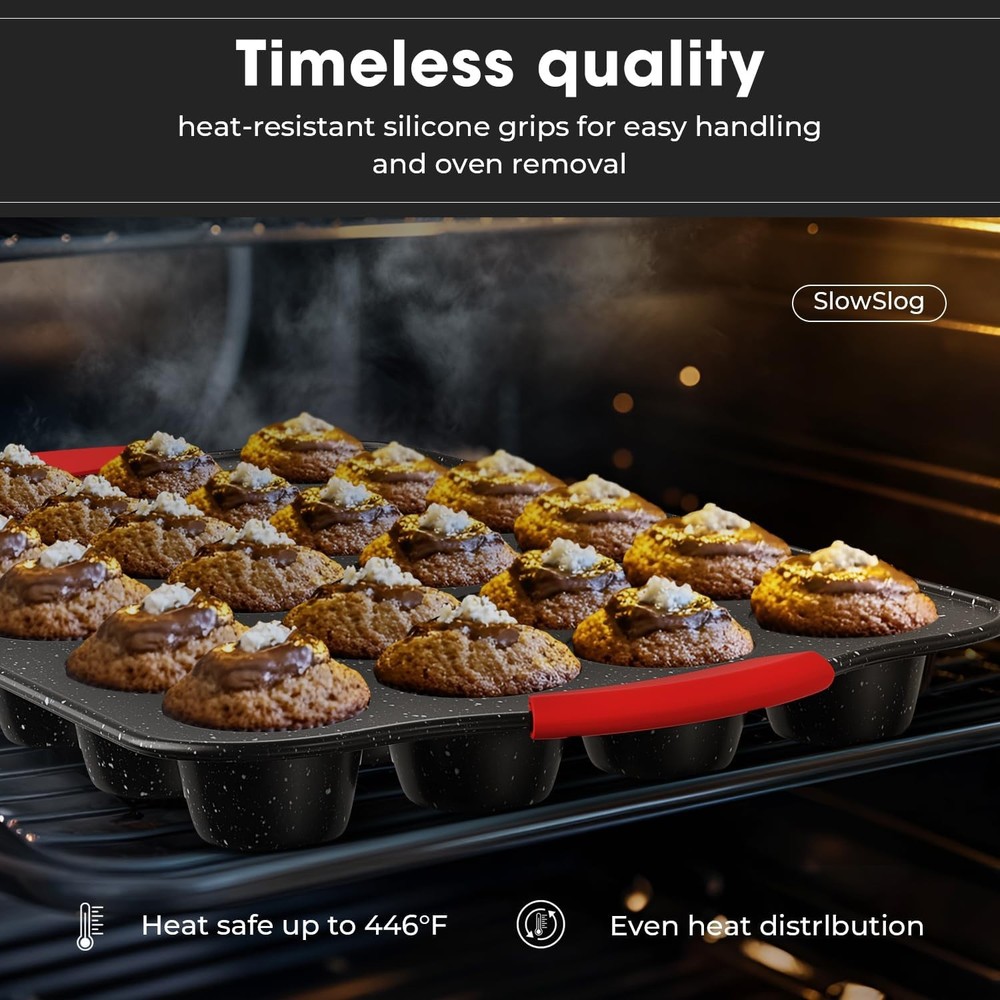 11-Piece Nonstick Stackable Baking Pans Set Toxin-Free Bakeware Sets Baking Pan