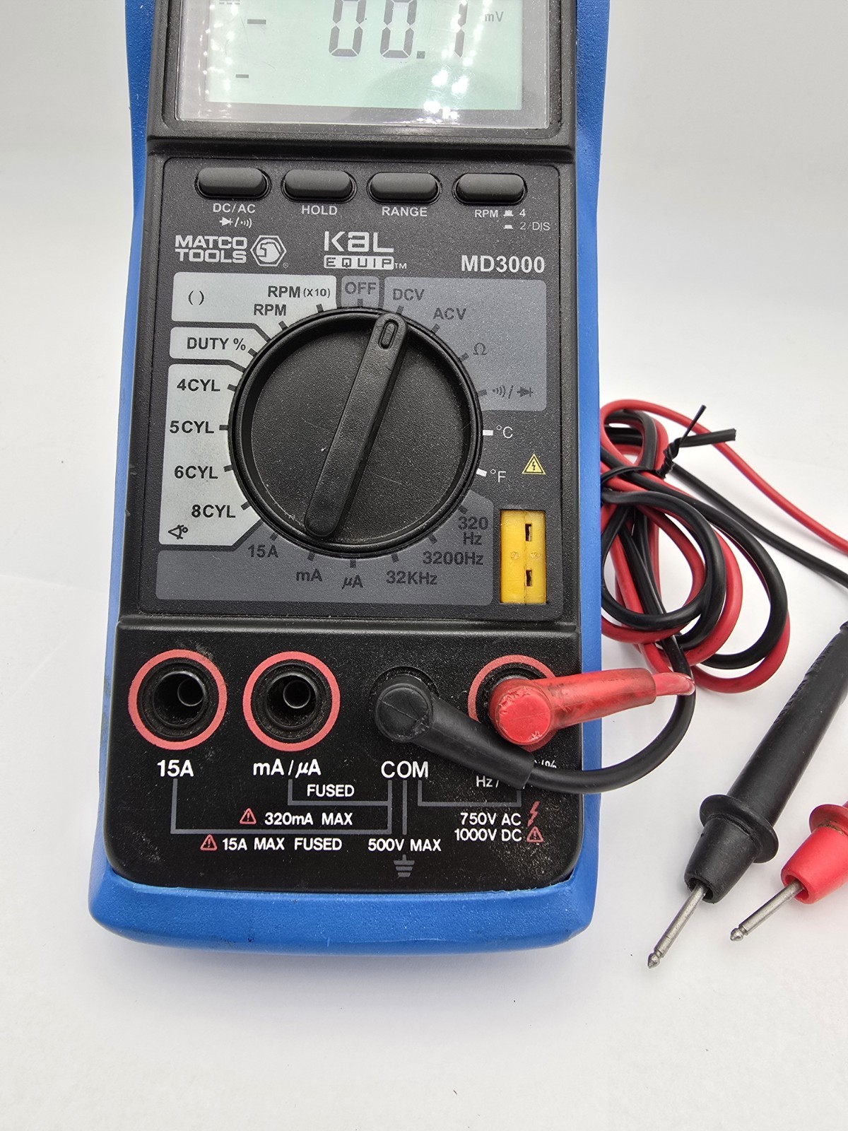 Matco Tools Multimeter MD3000 Kal Equip