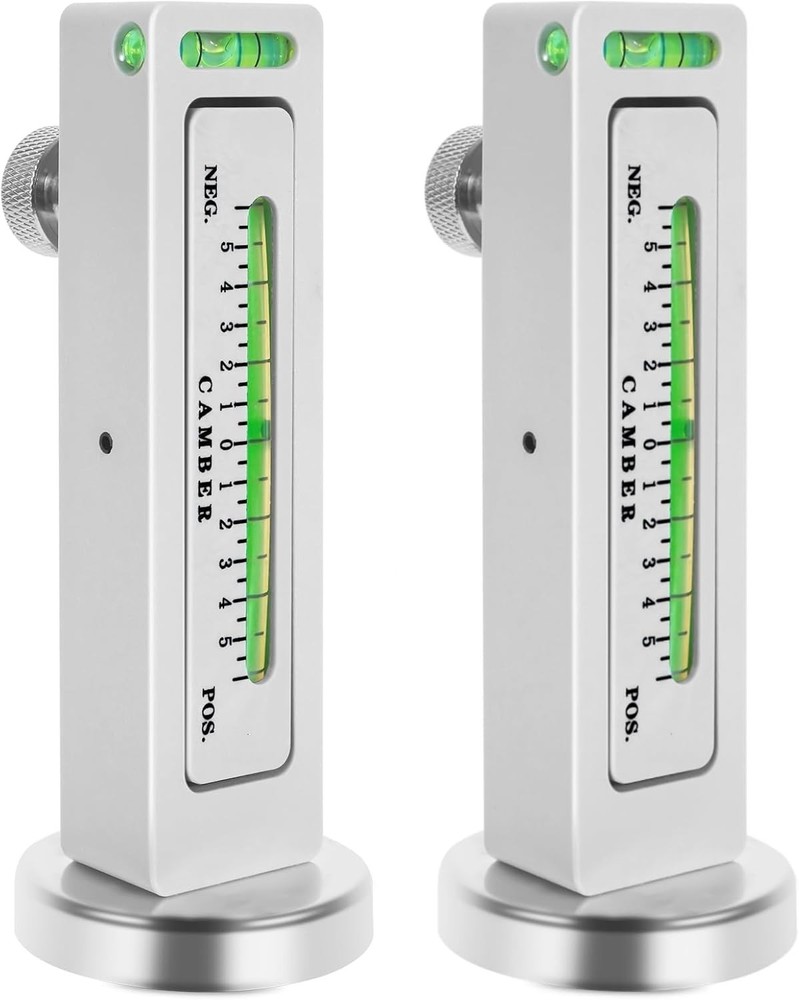 2 Pack Adjustable Magnetic Camber Gauge Tool - Precision Wheel Alignment