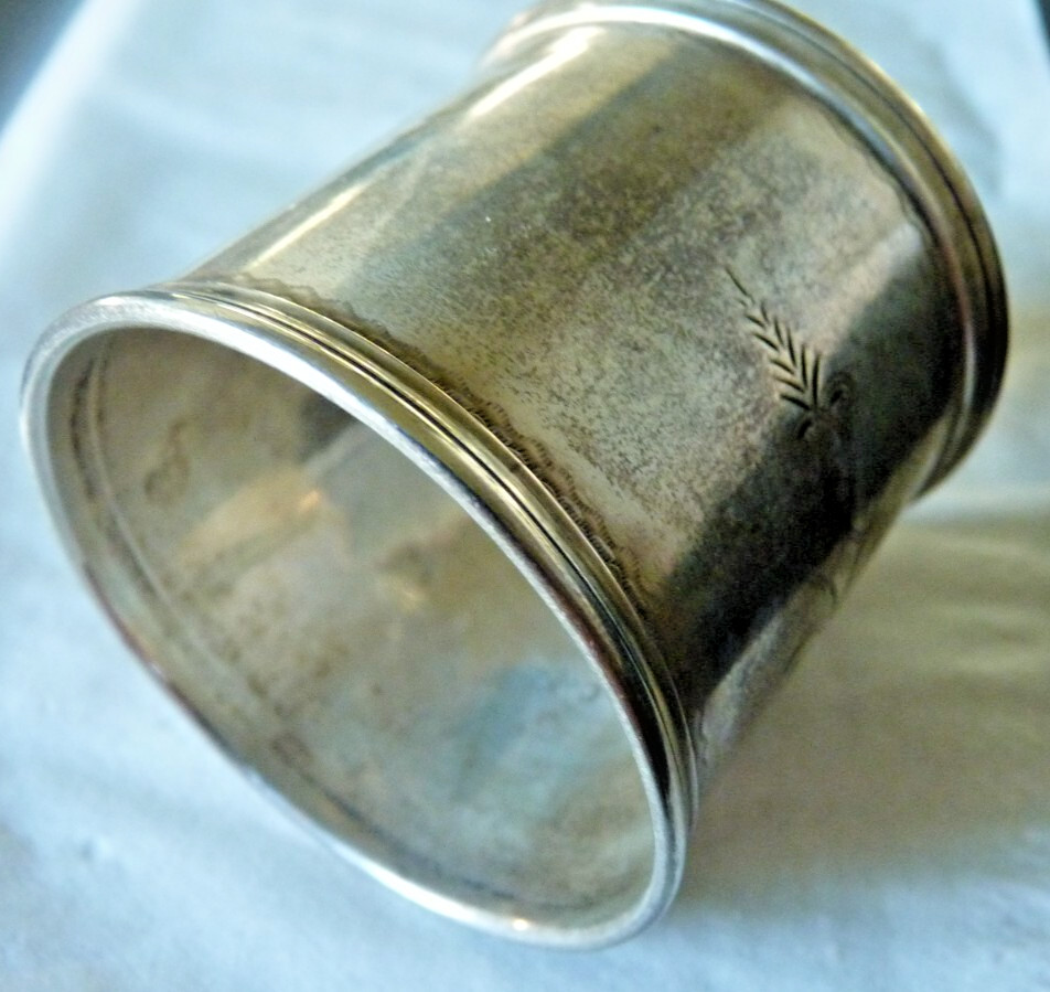 Antique Silver Napkin Ring Dated 1877