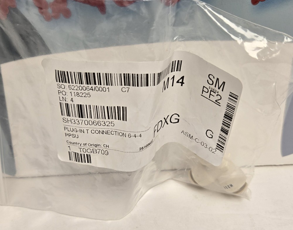 1 new Schaerer 3370066325 Tee Connector, Plug-In, PPSU