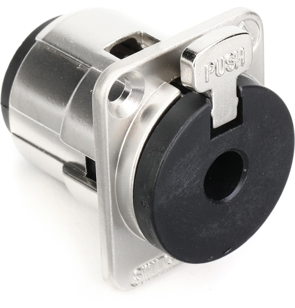 Switchcraft E111L 1/4-inch Locking Panel Mount Jack (3-pack) Bundle