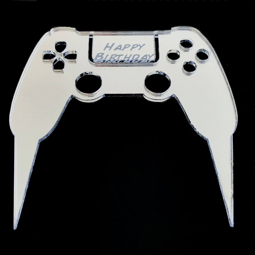 Gaming Controller Shaped Cake & Cupcake Toppers, Many Colours & Sizes