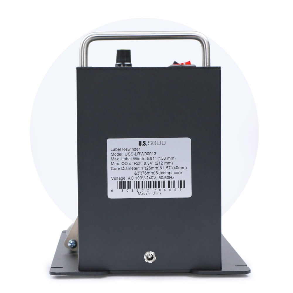 Automatic Label Rewinder Label Width 5.91" Core Holder 1" 1.5" 3" 110V-240V