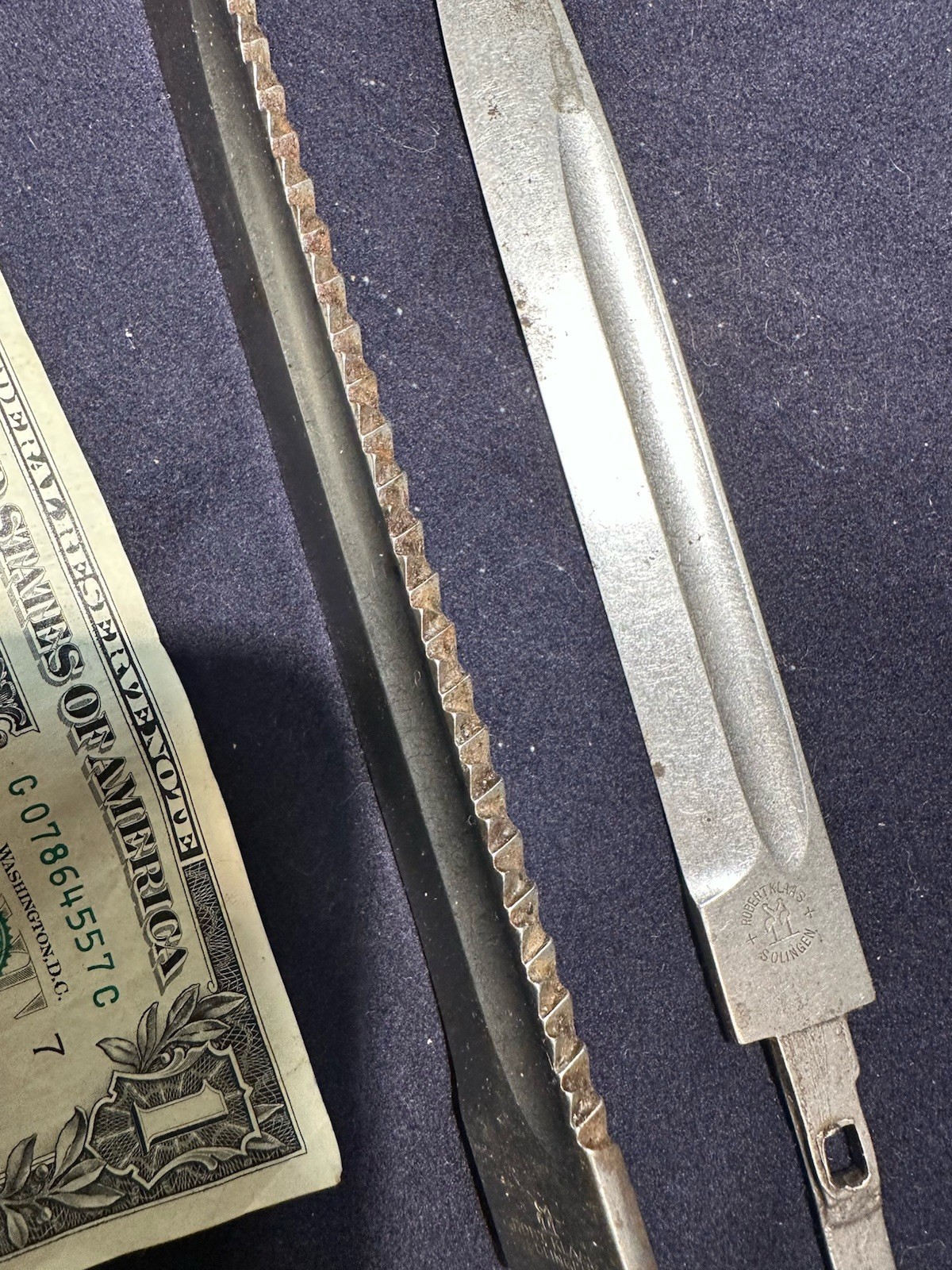 2 German WW1 German Bayonet Ks98 Robert Klass Saw BackK98 dagger knife