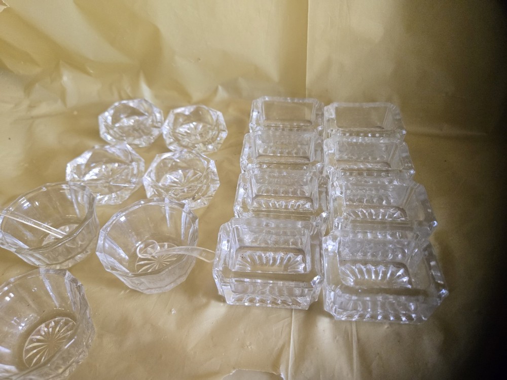Vintage Salt Dips/glass