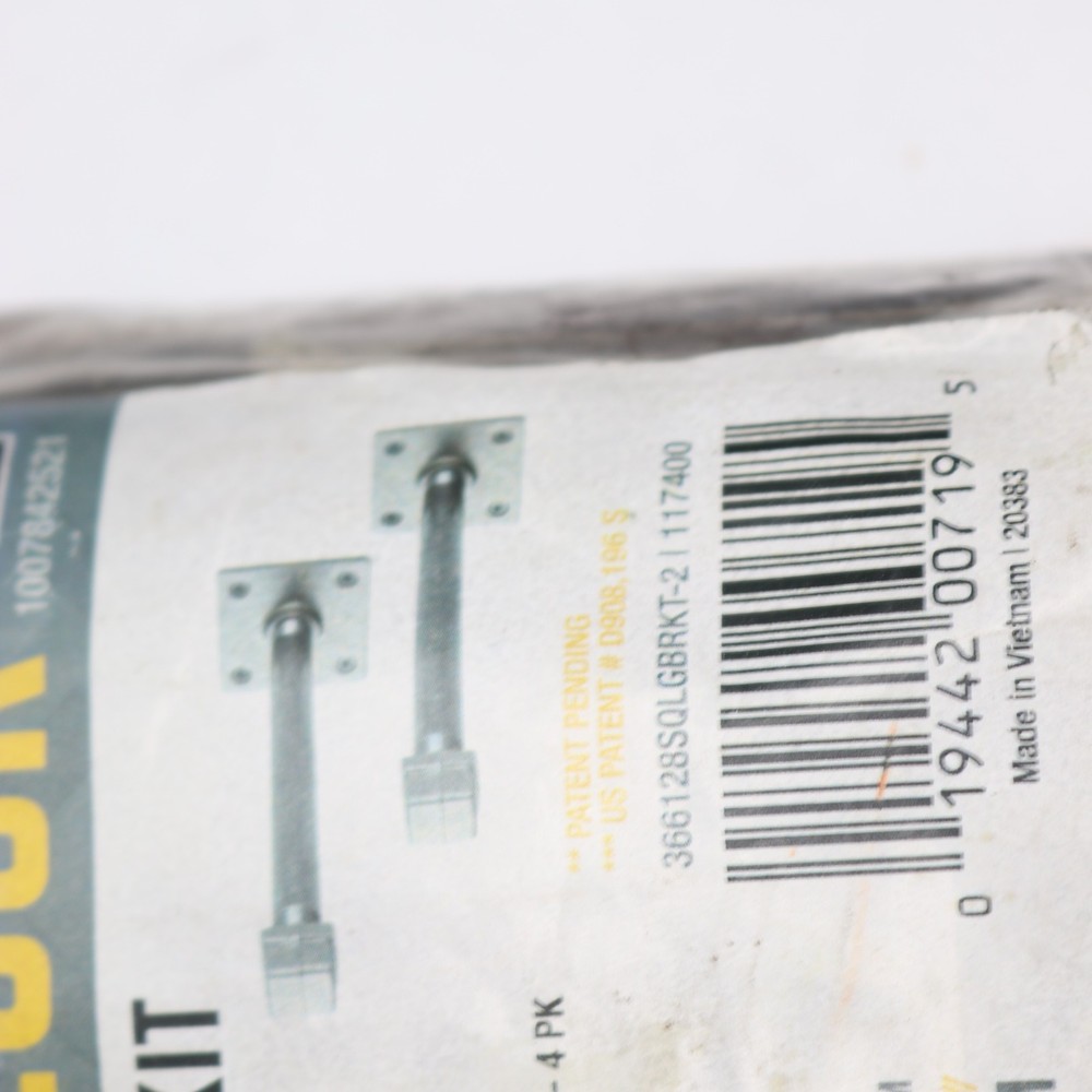 STZ Shelf Bracket Steel 8" 366128SQLGBRKT2 - Complete