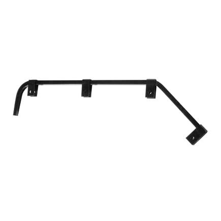 10672 Mud Flap Hanger, Black Angled, No Coil