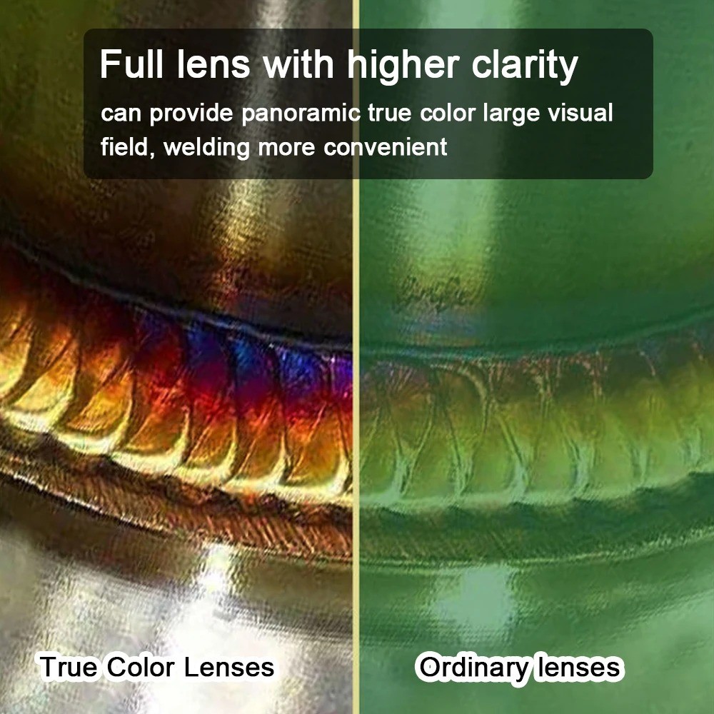 Solar Auto Darkening Welding Helmet True Color Large View Mask Hood MIG TIG ARC