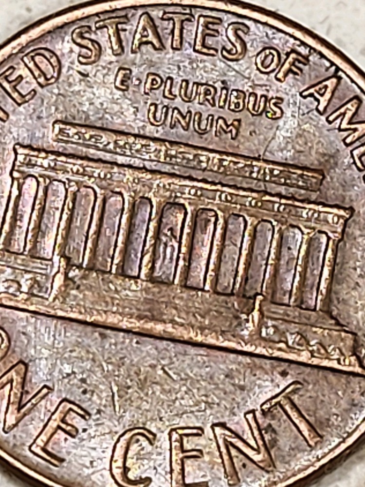 Error 1969 D Penny Floating Roof  CENT Very Good Example