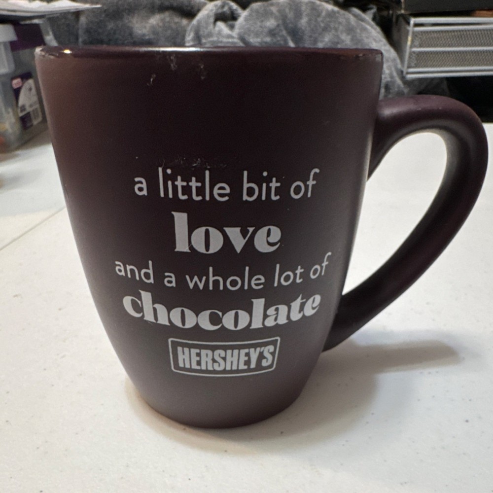 Hershey's Official Licensed Brown Chocolate Mug Candy & Nuts Theme Original