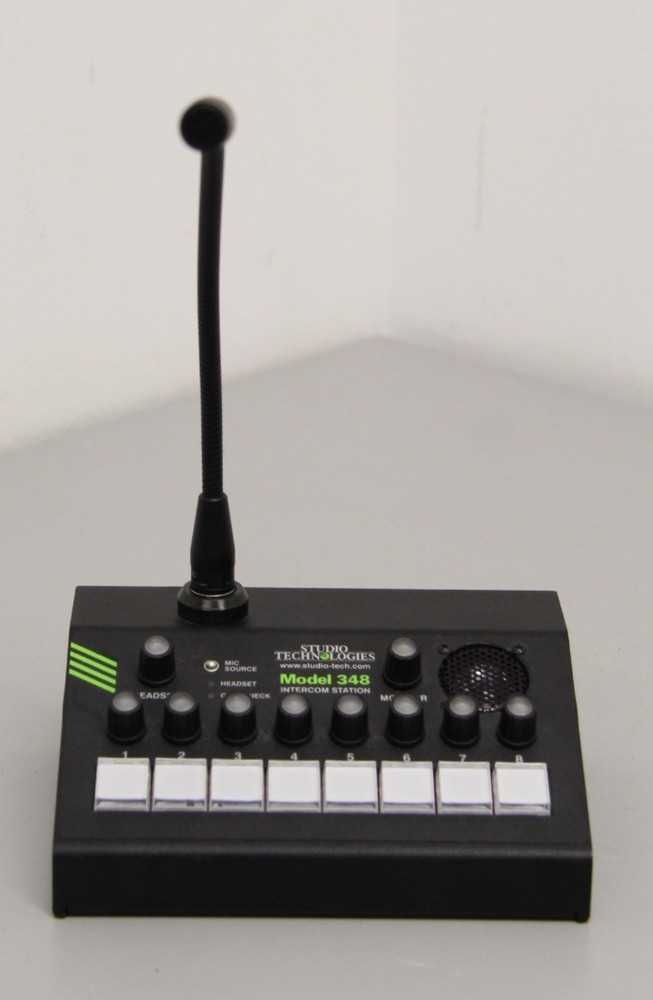 Studio Technologies Dante Model 348 Intercom Station With GME-3-12 Microphone
