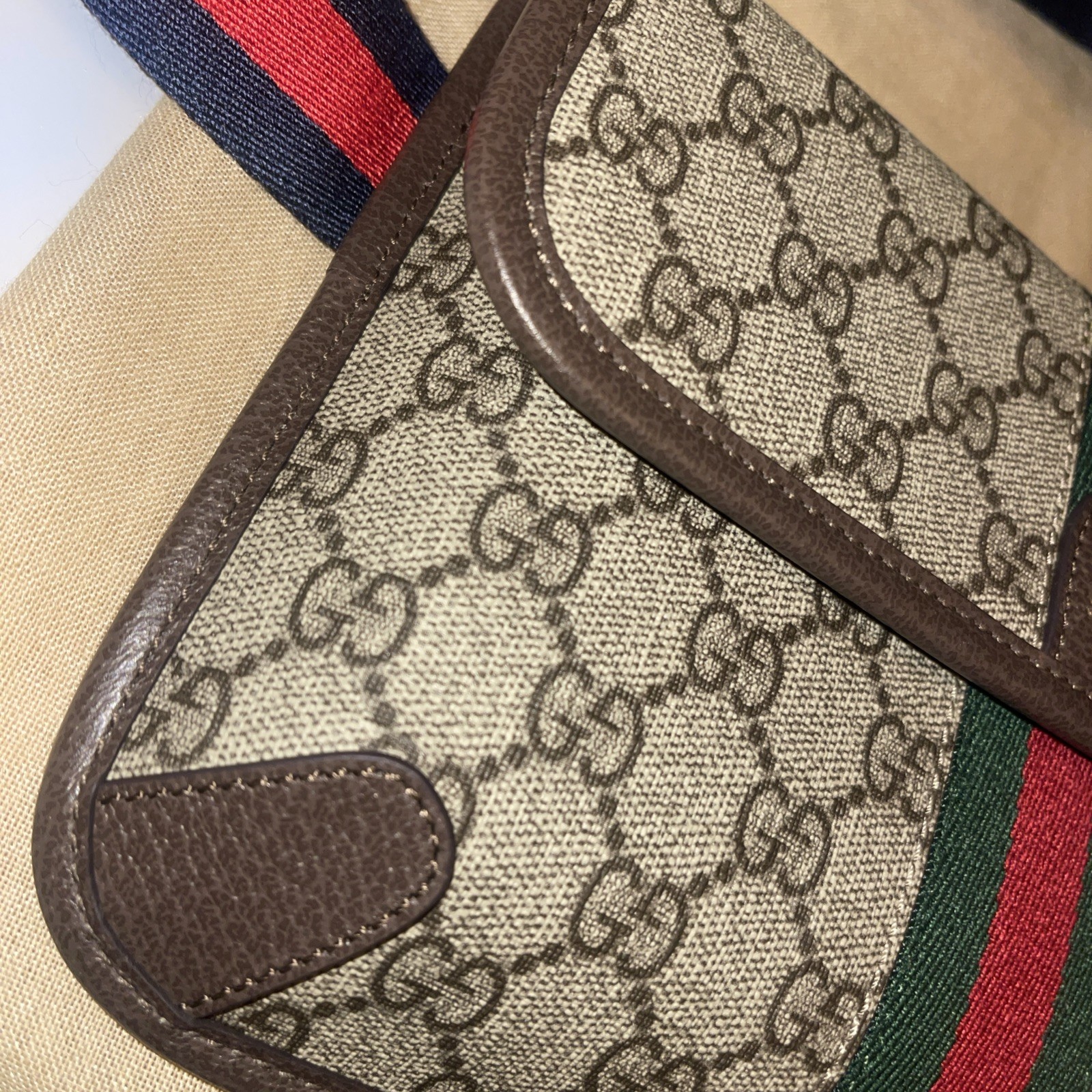 GUCCI GG SUPREME BELT BAG MATERIAL CANVAS