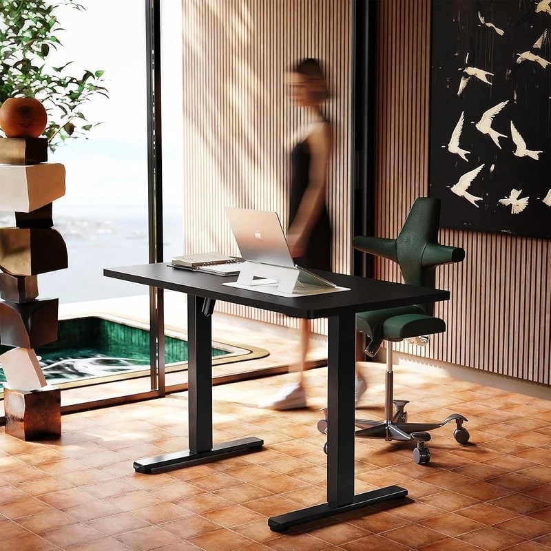 Electric Standing Desk Adjustable Height 4 Memory Settings Anti-Collision System