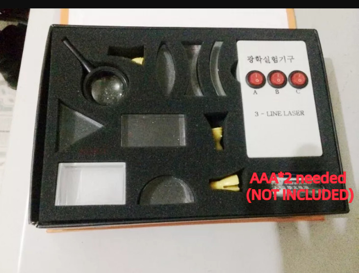 Triangular Prism Convex Lens Optics Set Physical Science Optical Experiment Box