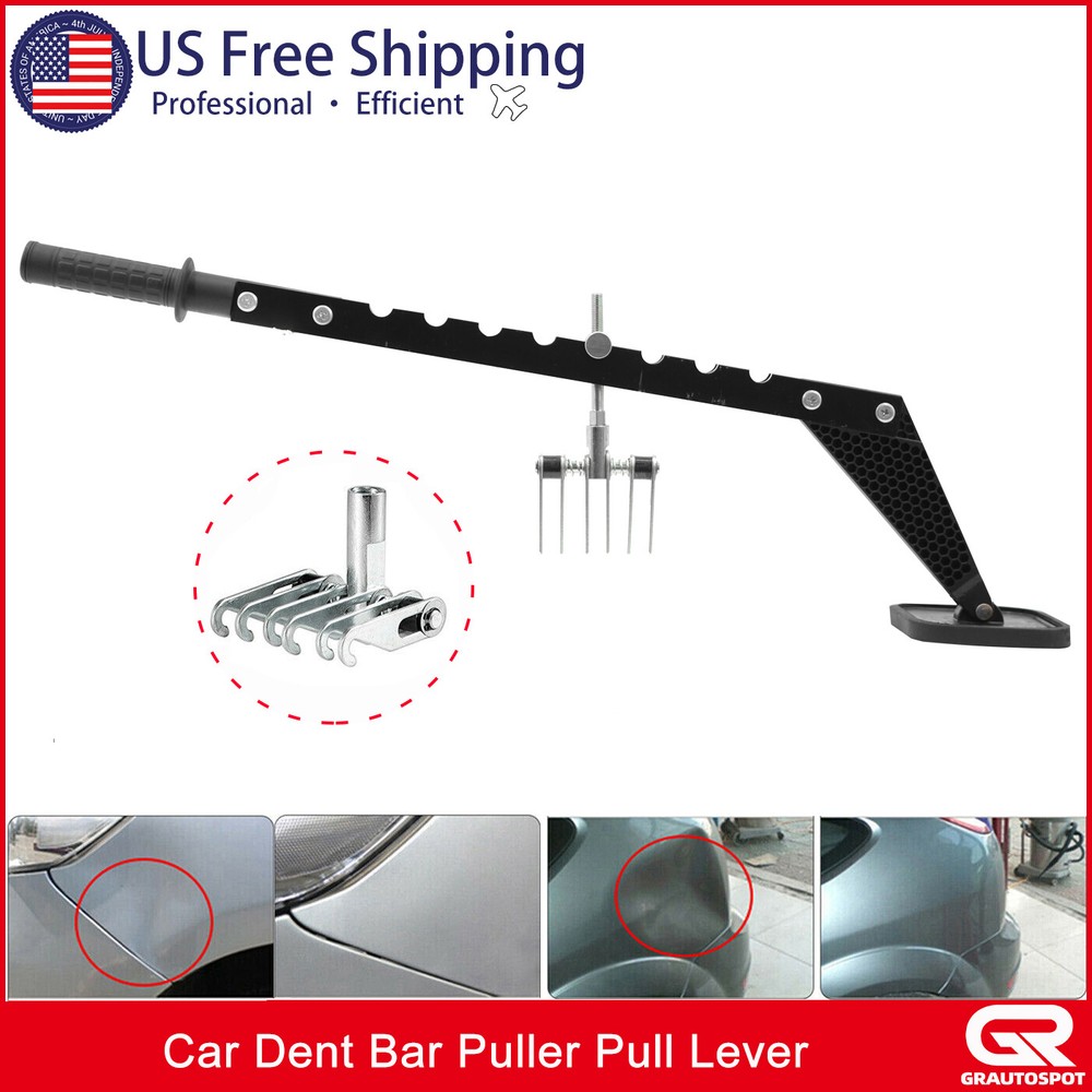 Car Dent Bar Puller Pull Lever Pulling Kit Removal Hammer Repair Auto Body Tool