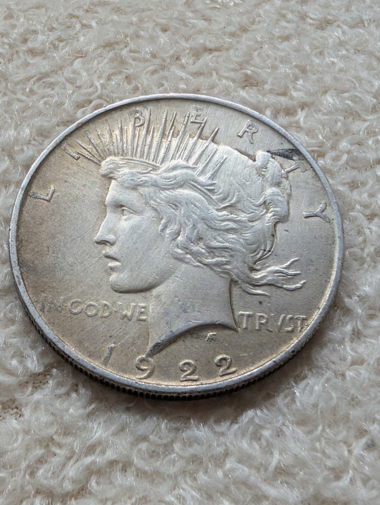 1922 US Peace Silver Dollar $1